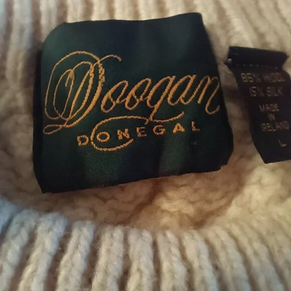Doogan Wool and Silk Sweater Size Large - Picture 5 of 7